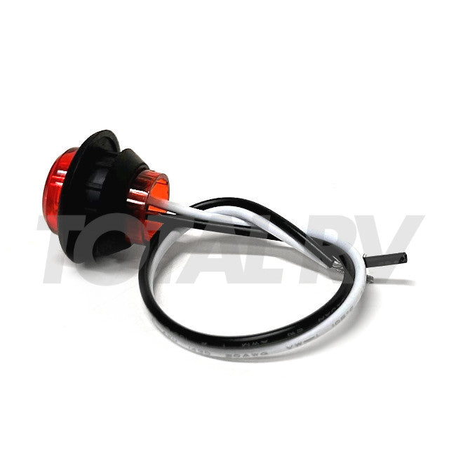 RV Red LED Bullet Clearance Light 3/4" Round | Total RV Supply