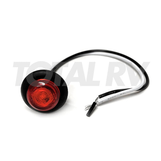 RV Red LED Bullet Clearance Light 3/4" Round | Total RV Supply