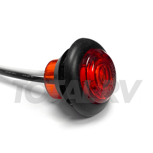 RV Red LED Bullet Clearance Light 3/4" Round | Total RV Supply