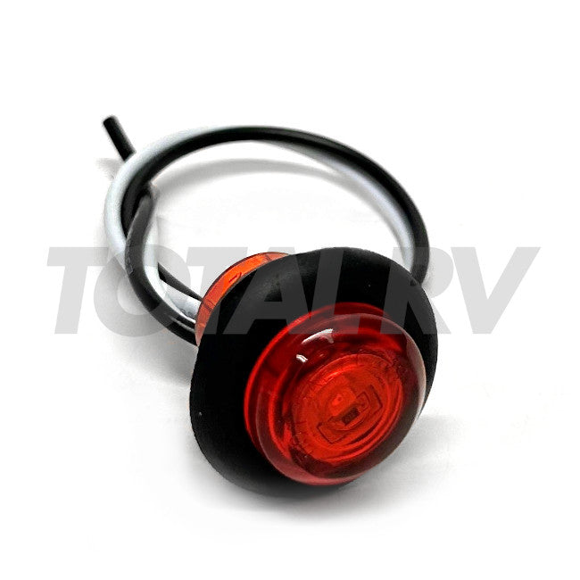 RV Red LED Bullet Clearance Light 3/4" Round | Total RV Supply