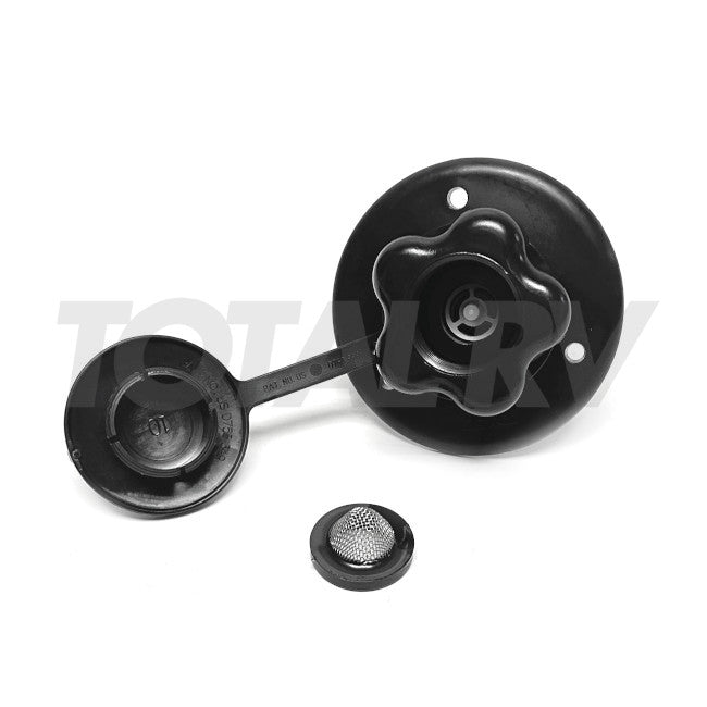City Water Fill Inlet Valve Black 1/2" MPT | Total RV Supply