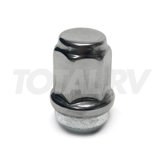 RV Tire Lug Nut 1/2"-20 Chrome Stainless Steel for Trailer Wheel | Total RV Supply
