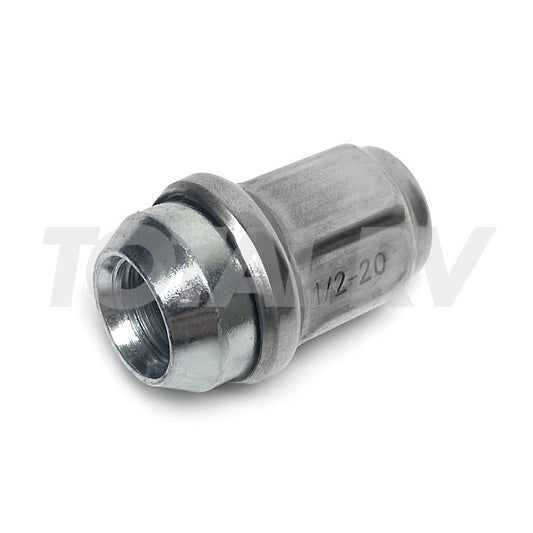 RV Tire Lug Nut 1/2"-20 Chrome Stainless Steel for Trailer Wheel | Total RV Supply