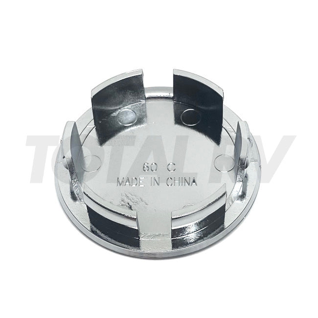 Chrome Wheel Cover Center Snap-In Plug 2-3/16" for Trailer Tire | Total RV Supply