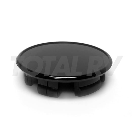 Black Wheel Cover Center Snap-In Plug 2-3/16" for Trailer Tire | Total RV Supply