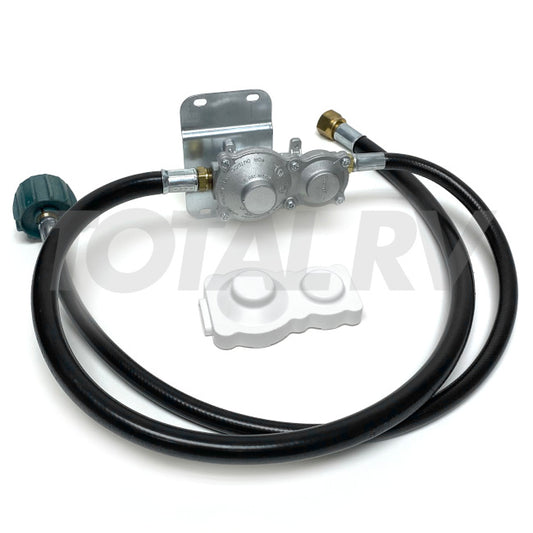 RV 2-Stage LP Propane Gas Regulator Model G2R150B w/ Hoses | Total RV Supply