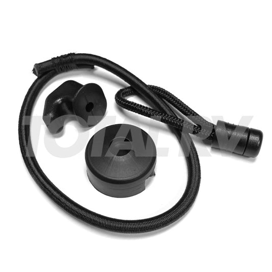 RV Strap Bungee Loop / Door Tie-Down 3-1/4" w/ J-Hook | Total RV Supply