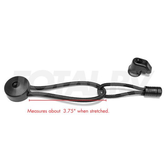 RV Strap Bungee Loop / Door Tie-Down 3-1/4" w/ J-Hook  | Total RV Supply