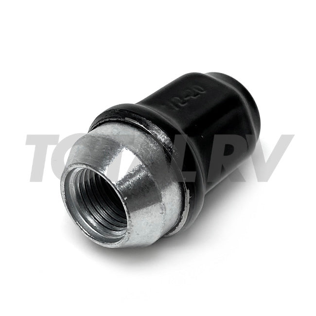 RV Tire Lug Nut 1/2"-20 Black Stainless Steel for Trailer Wheel | Total RV Supply