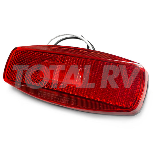RV 4.5" Red LED Marker Light 12V with Black Base | Total RV Supply