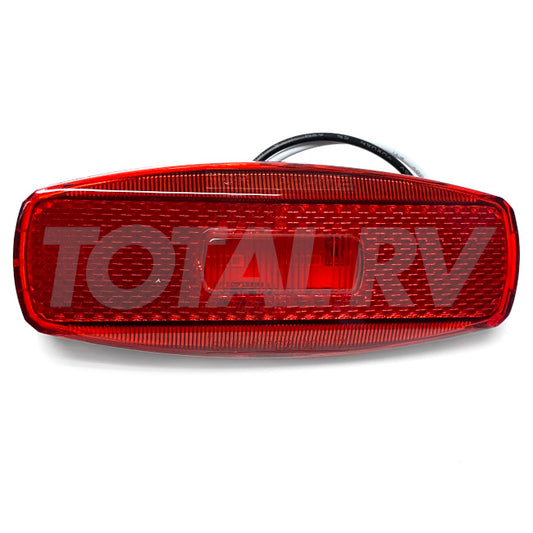 RV 4.5" Red LED Marker Light 12V with Black Base | Total RV Supply
