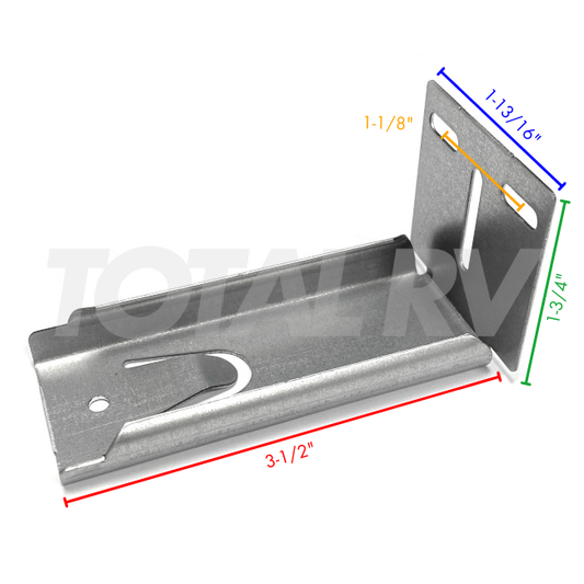 End Socket Bracket for RV Drawer Guides Zinc | Total RV Supply