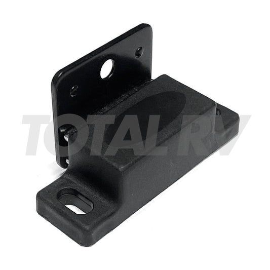 RV Black Magnetic Cabinet Door Catch with Striker Plate 12 lb. Capacity | Total RV Supply