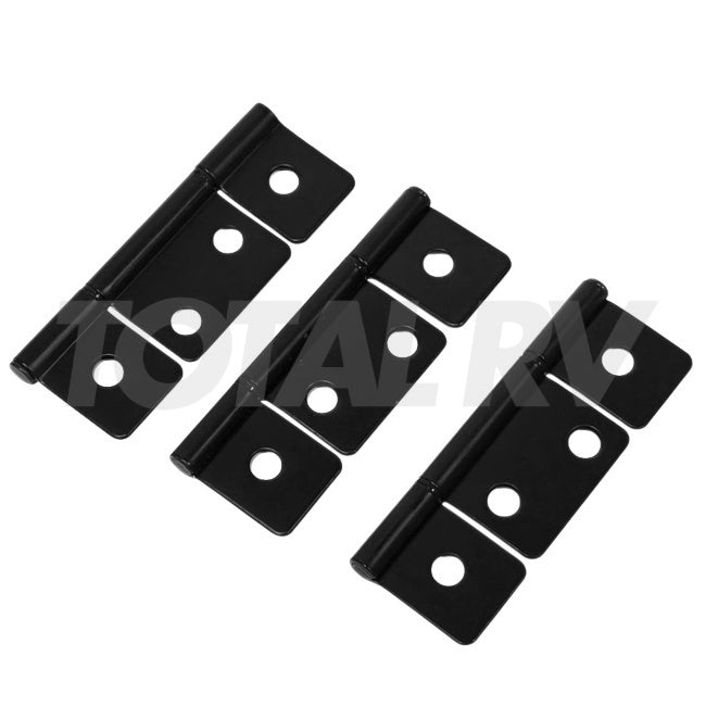 RV Three Leaf Cabinet Door Hinge 3.5" Matte Black | Total RV Supply