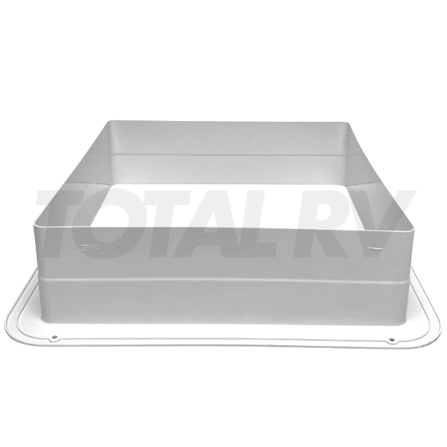 RV MaxxAir White Fan Garnish Ring 4" Depth | Total RV Supply