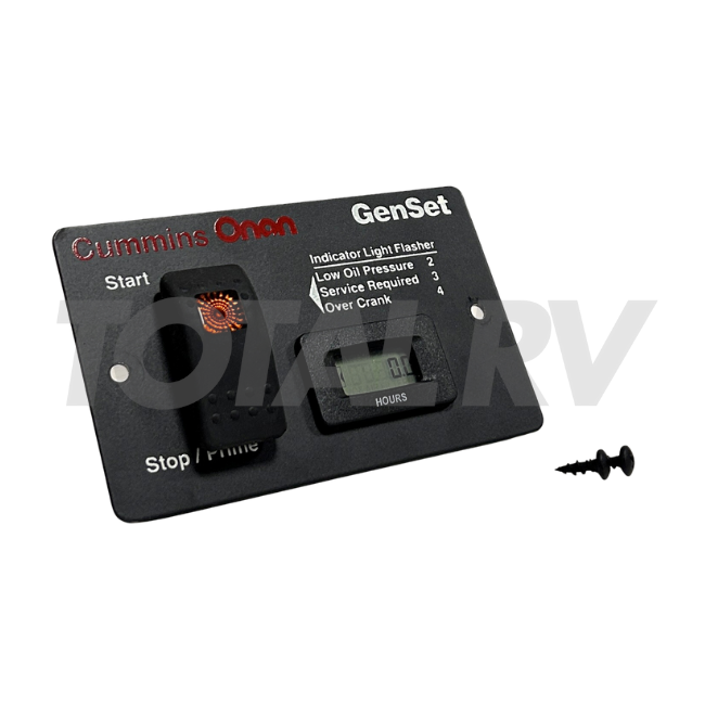 Onan Remote Panel RV Cummins Onan Generator Remote Start / Digital Hourmeter Panel 460001 ...