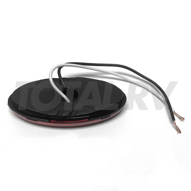 RV Red Clearance Marker Oval Light w/ Gasket  | Total RV Supply