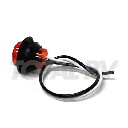 RV Red LED Bullet Clearance Light 3/4" Round | Total RV Supply