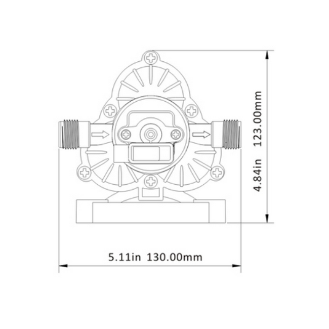 Seaflo 3 GPM Water Pump Model SFDP1-030-045-33 | Total RV Supply