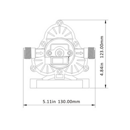 Seaflo 3 GPM Water Pump Model SFDP1-030-045-33 | Total RV Supply