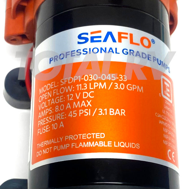 Seaflo 3 GPM Water Pump Model SFDP1-030-045-33 | Total RV Supply