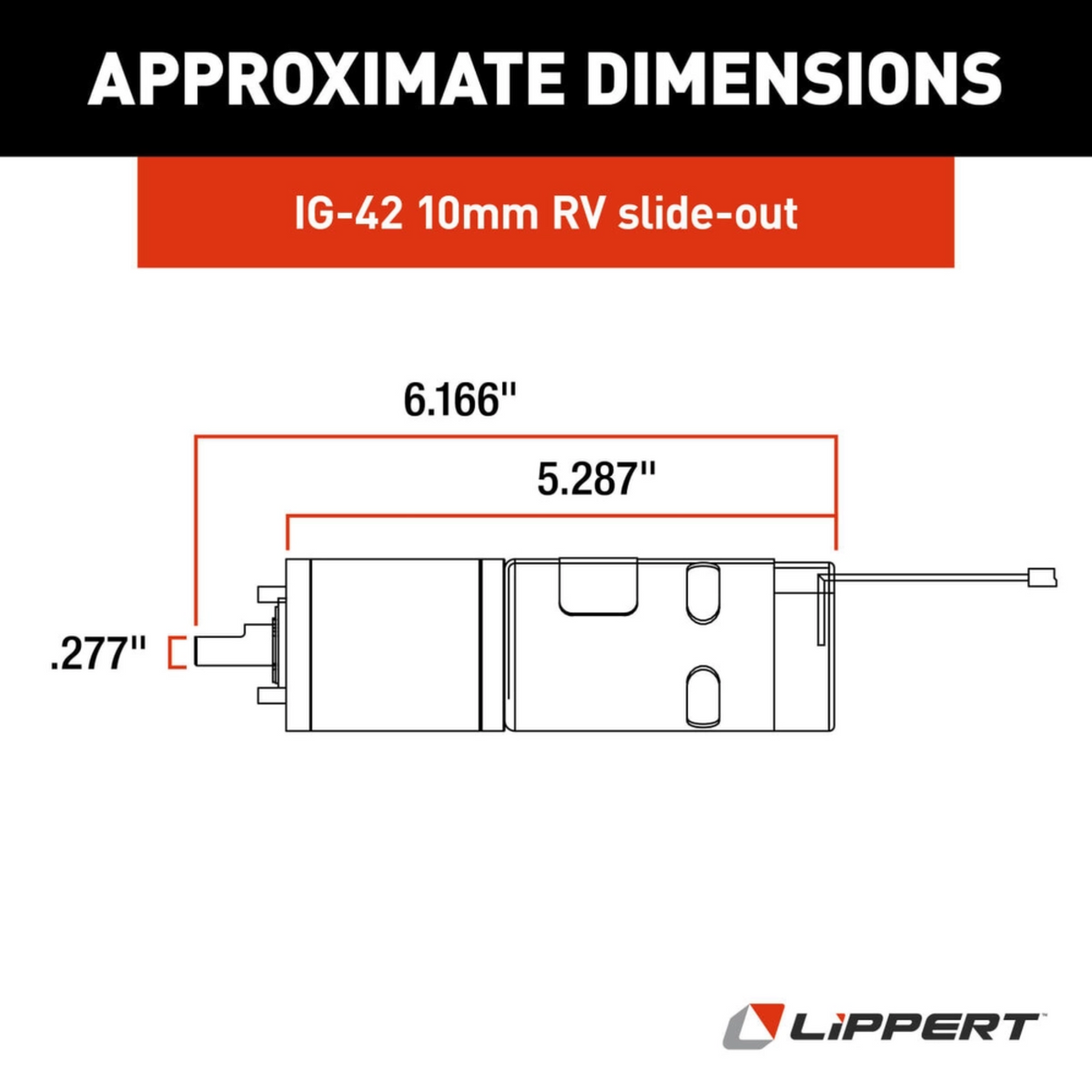 RV Lippert 236575 In-Wall Slide Out Motor 170000 | Total RV Supply
