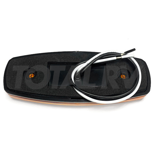 RV 4.5" Amber LED Marker Light 12V with Black Base | Total RV Supply