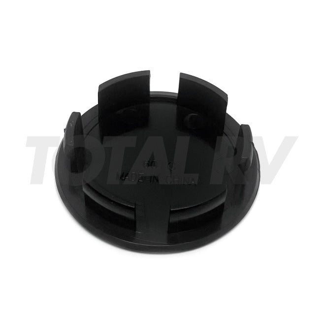Black Wheel Cover Center Snap-In Plug 2-3/16" for Trailer Tire | Total RV Supply