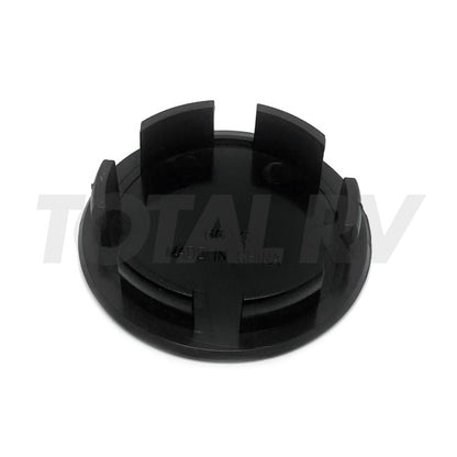 Black Wheel Cover Center Snap-In Plug 2-3/16" for Trailer Tire | Total RV Supply