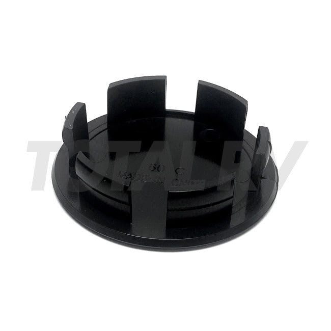 Black Wheel Cover Center Snap-In Plug 2-3/16" for Trailer Tire | Total RV Supply
