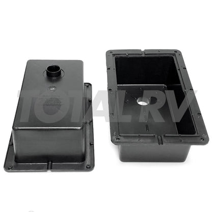 RV Drop In Battery Box w/ Lid Black 15.25" x 9.5" x 11.5" | Total RV Supply