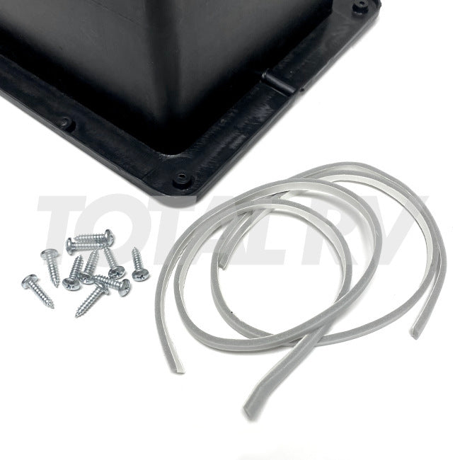 RV Drop In Battery Box w/ Lid Black 15.25" x 9.5" x 11.5" | Total RV Supply