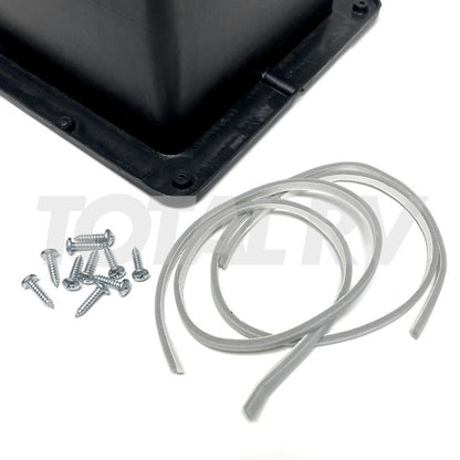 RV Drop In Battery Box w/ Lid Black 15.25" x 9.5" x 11.5" | Total RV Supply