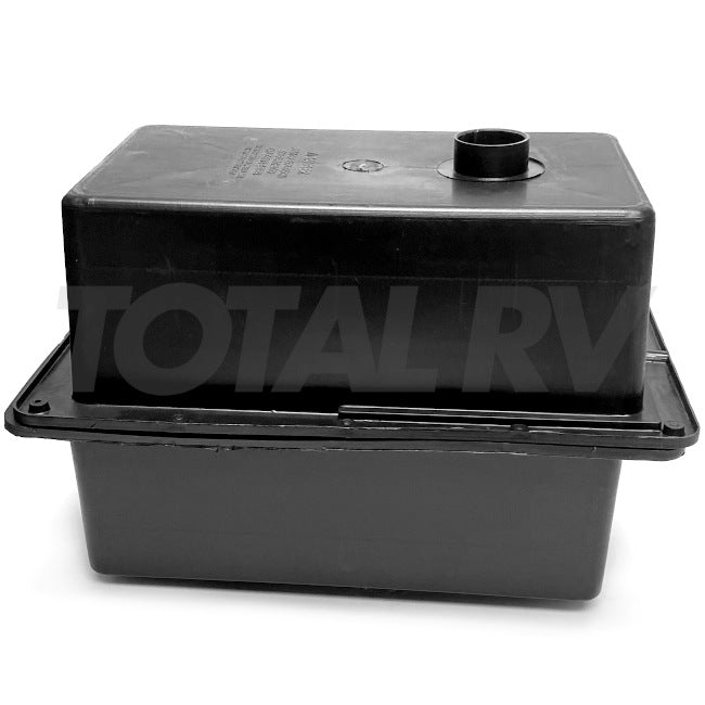 RV Drop In Battery Box w/ Lid Black 15.25" x 9.5" x 11.5" | Total RV Supply