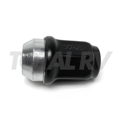 RV Tire Lug Nut 1/2"-20 Black Stainless Steel for Trailer Wheel | Total RV Supply