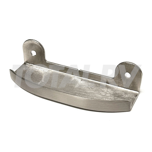 RV Cabinet Door Euro Handle in Brushed Satin Nickel 4" x 1.5" | Total RV Supply