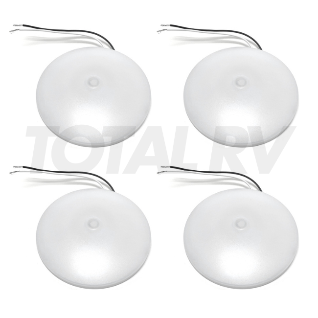 4 Pack RV Interior LED Light 4.5" Surface Mount w/ Switch | Total RV Supply