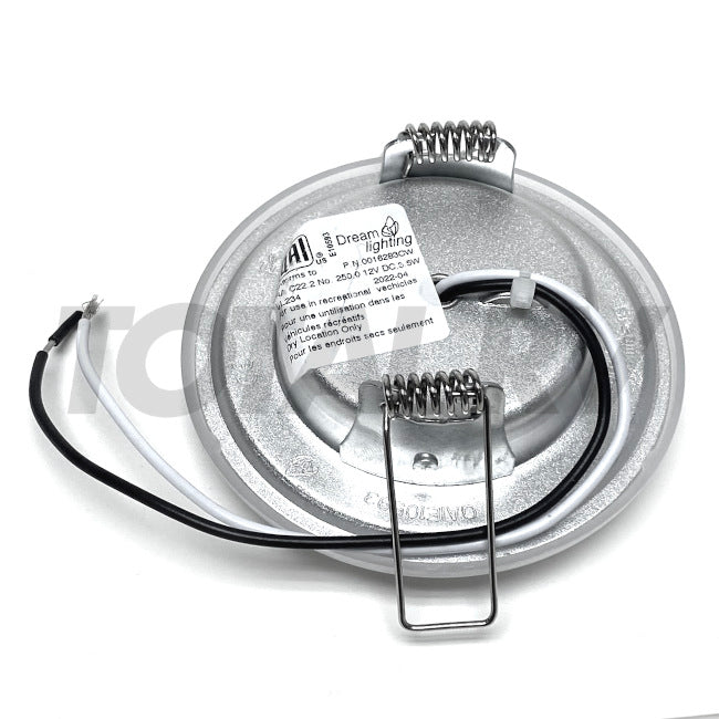 RV Interior Mousetrap Puck Light Round 3.5" Cool White LED | Total RV Supply