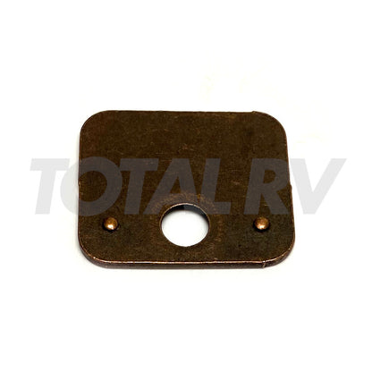 Bronze Strike Plate for RV Cabinet Catch 7/8" x 1-1/64" | Total RV Supply