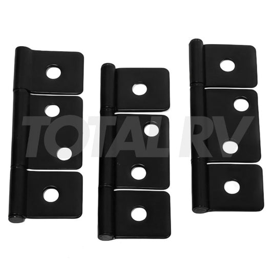 RV Three Leaf Cabinet Door Hinge 3.5" Matte Black | Total RV Supply