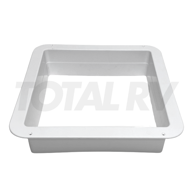 RV MaxxAir White Fan Garnish Ring 4" Depth | Total RV Supply
