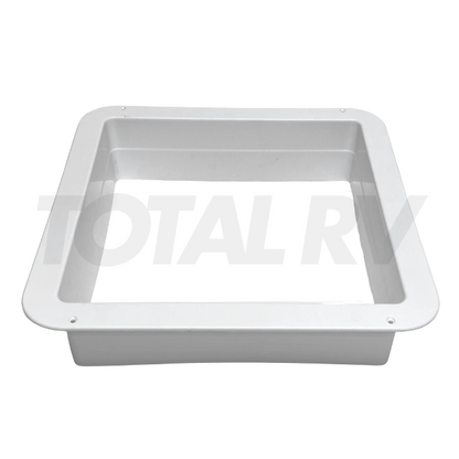 RV MaxxAir White Fan Garnish Ring 4" Depth | Total RV Supply
