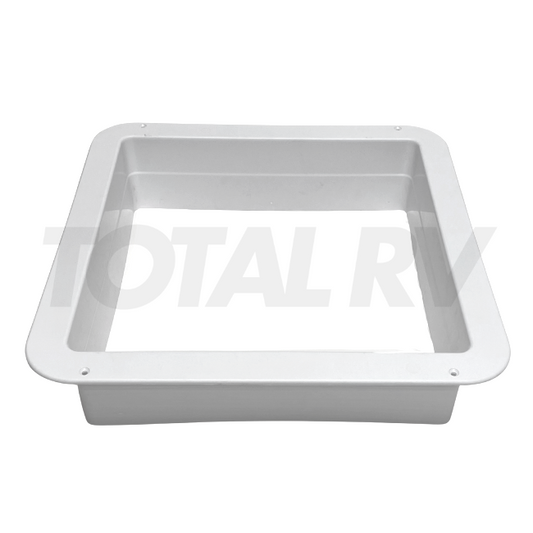 RV MaxxAir White Fan Garnish Ring 4" Depth | Total RV Supply