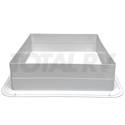 RV MaxxAir White Fan Garnish Ring 4" Depth | Total RV Supply