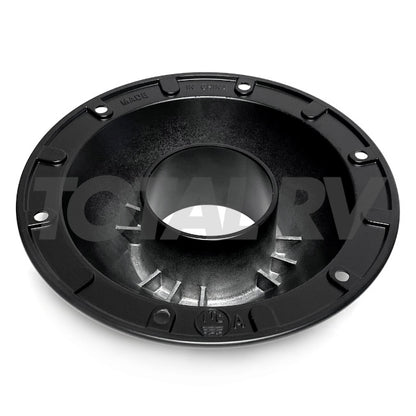 RV Table Leg Base Black Aluminum 2.25" Cutout | Total RV Supply