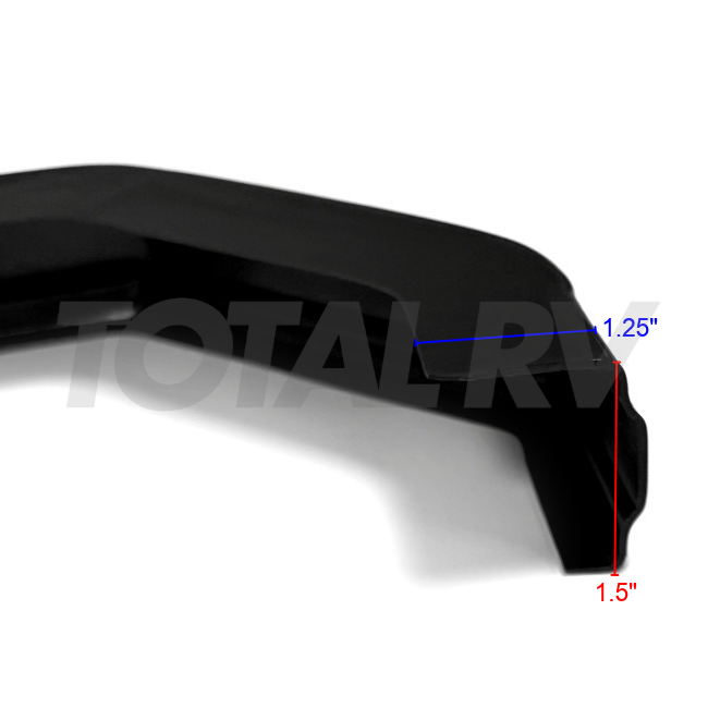 RV Black ABS Trim for RH Bottom Rear Cap 570107 | Total RV Supply