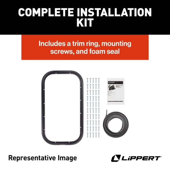 RV Window 48" x 29" 8800 Series Lippert V000358723 / 2025069041 | Total RV Supply