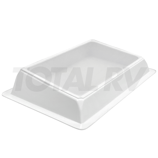 RV Inner Skylight Garnish for 14" x 22" Cutout, Side Angled Clear 630006 | Total RV Supply