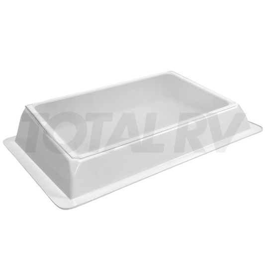 RV Inner Skylight Garnish for 14" x 22" Cutout, Side Angled Clear 630006 | Total RV Supply