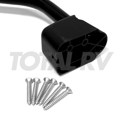 RV Exterior Lend-a-Hand Folding Grab Handle Black 590006 | Total RV Supply